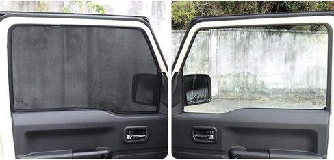 Fit for Suzuki Jimny 4-Door 2023 2024 2025 Auto Inner Door Window Anti-UV Windshield Sunscreen Dust Protector Cover，Sun Visor Shades Privacy Net Gauze Curtain Anti-Insect (Stern Window Full) in Kuwait