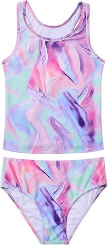 Century Star Girls Tankini Swimsuit UPF 50+ Racerback Bathing Suit for Teen Girls 2 Piece Swimsuit Summer Beach Swimwear in Kuwait