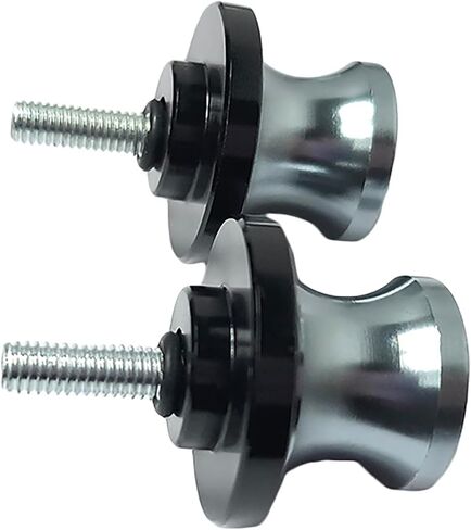 2pcs M6 X1.5 Motorcycle Swing Arm Spools Sliders CNC 6mm Swingarm Stand Screw Replacement for Yamaha FZ09 FZ10 MT09 MT10 YZF R1 R6 R125 R6S R25 R3（Black) in Saudi Arabia