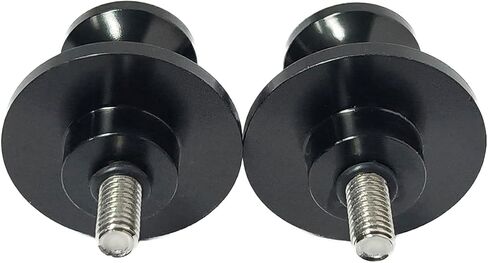 2pcs M6 X1.5 Motorcycle Swing Arm Spools Sliders CNC 6mm Swingarm Stand Screw Replacement for Yamaha FZ09 FZ10 MT09 MT10 YZF R1 R6 R125 R6S R25 R3（Black) in Saudi Arabia