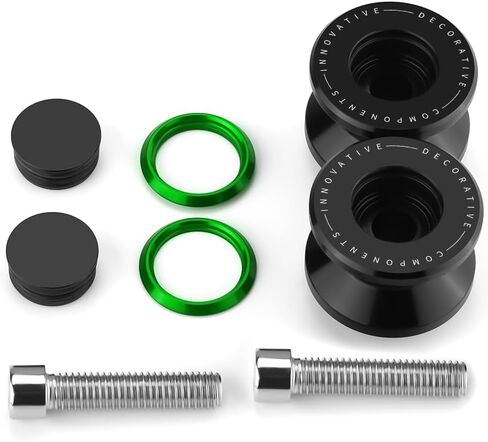8mm Swingarm Spools Sliders Fit Ninja 400 500 Ninja650 ZX-6R ZX-10R Z900 Z650 Z400 GSXR6000 GSXR750 GSXR1000 CBR 600 CBR600RR CBR1000RR RR F2 F4 F4I | M8 Sliders الإطار الخلفي العالمي يقف BK in Kuwait