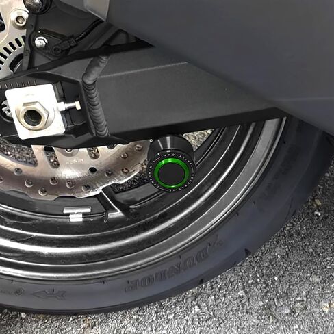 8mm Swingarm Spools Sliders Fit Ninja 400 500 Ninja650 ZX-6R ZX-10R Z900 Z650 Z400 GSXR6000 GSXR750 GSXR1000 CBR 600 CBR600RR CBR1000RR RR F2 F4 F4I | M8 Sliders الإطار الخلفي العالمي يقف BK in Kuwait