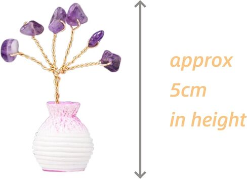 Mini Gemstone Life Tree in Decorative Vase – 5cm | Handcrafted Crystal Décor (Green Aventurine) in Saudi Arabia