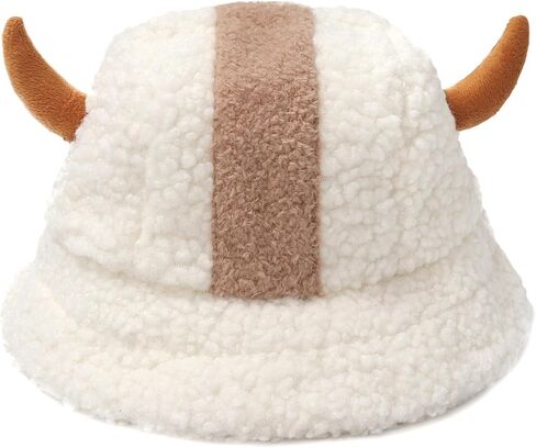 DAZCOS Furry Bucket Hat Unisex Comfort Warm Cap Outdoor Fisherman Hat Clothing Accessories for Christmas in Kuwait