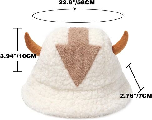 DAZCOS Furry Bucket Hat Unisex Comfort Warm Cap Outdoor Fisherman Hat Clothing Accessories for Christmas in Kuwait