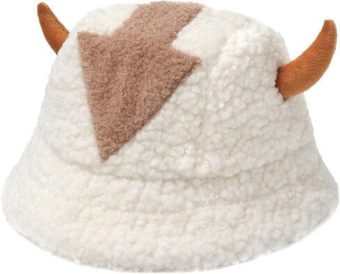 DAZCOS Furry Bucket Hat Unisex Comfort Warm Cap Outdoor Fisherman Hat Clothing Accessories for Christmas in Kuwait