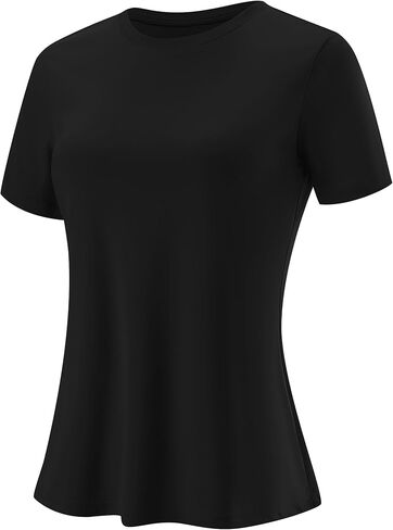 Blingfit Workout Tops for Women Short Sleeve Yoga Shirts Sports Gym Tshirts Quick Drying Running Top UPF 80+ Sun Protection in Saudi Arabia