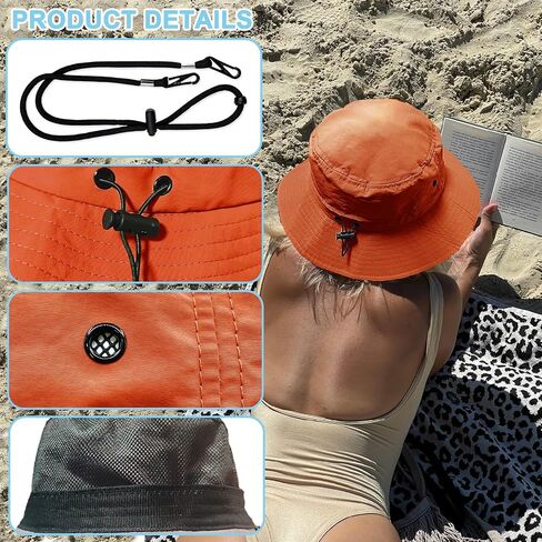 Bucket Hat for Men Packable Sun hat Quick Dry Mesh Breathable UV Protection Boonie Hat for Fishing Hiking Beach Safari in Kuwait