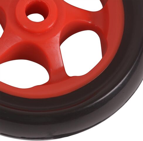 MOTO4U Motorcycle Stand Wheels Replacement for Front Lift Stand Rear Stand Triple Tree Stand Single-sided Swingarm Stand 4PC Tyres Red in Saudi Arabia