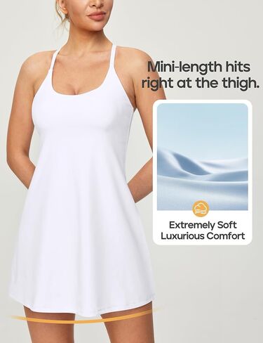 Heathyoga Womens Tennis Dress Mauve in Kuwait