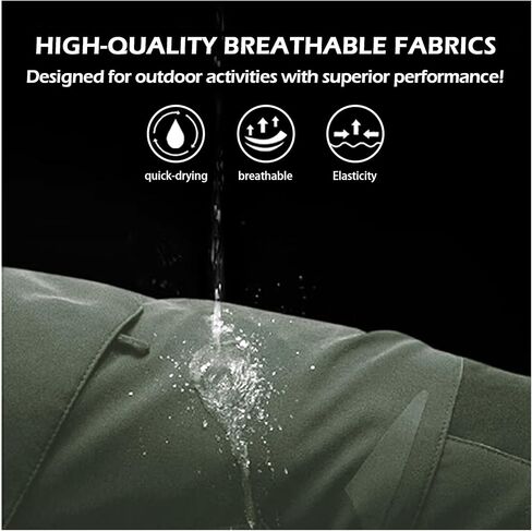 Cargo Shorts for Man Waterproof Stretch Multi Pockets Quick-Dry Outdoor Camping Running Athletic Men's Shorts in Kuwait