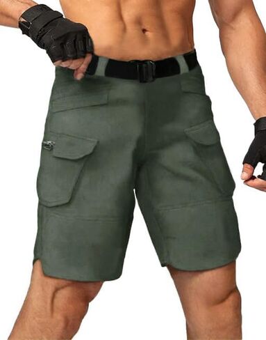 Cargo Shorts for Man Waterproof Stretch Multi Pockets Quick-Dry Outdoor Camping Running Athletic Men's Shorts in Kuwait