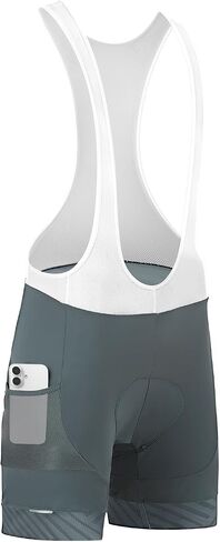 Santic Cycling Bib Shorts Men Padded Cycling Bib Tights Men Bike Bibs with Pocket in Kuwait