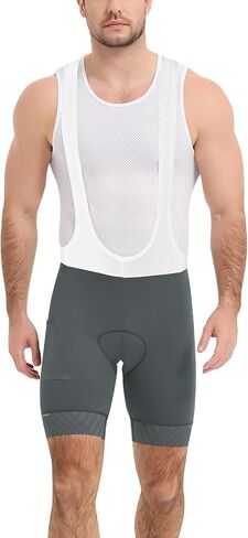 Santic Cycling Bib Shorts Men Padded Cycling Bib Tights Men Bike Bibs with Pocket in Kuwait