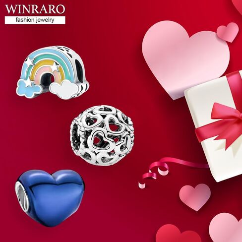 10PCS Charms Compatible with Pandora Charms Bracelet Necklace, Charms for Bracelets for Women, the Beads with Cubic Zirconias Are the Perfect Jewelry Gift for Women, Ideal for Christmas, Birthdays, Mother's Day, and Valentine's Day. in Saudi Arabia