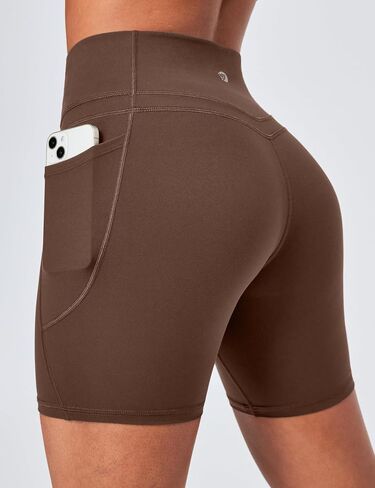 IUGA Tummy Control Biker Shorts Women with Pockets Workout Gym Shorts High Waisted Yoga Running Compression Shorts Spandex in Saudi Arabia