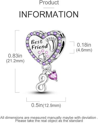 NARMO 925 Sterling Silver Cruise Charms Butterfly Charm Infinity Charms for Bracelets in Kuwait