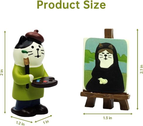 Cute Mini Cat on Books Figurine Resin Cat for Office, Home Decoration Perfect Cute Cat Gift for Cat Lovers in Kuwait