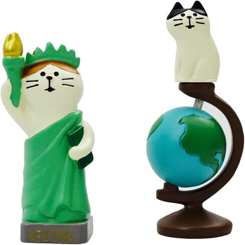Cute Mini Cat on Books Figurine Resin Cat for Office, Home Decoration Perfect Cute Cat Gift for Cat Lovers in Kuwait