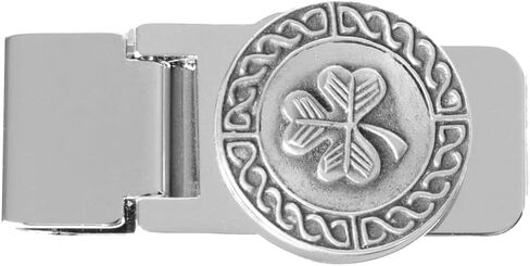 Briomhar Irish Money Clips for Men - Pewter Celtic Design Spring Loaded Stainless Steel in Saudi Arabia