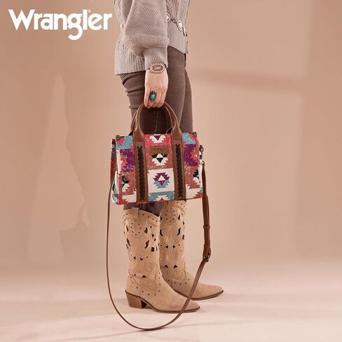 Wrangler Boho Tote Bag Aztec Top Handle Handbags and Purses in Kuwait