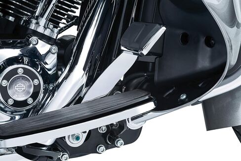 Kuryakyn 9649 التحكم في قدم الدراجة النارية: دواسة فرامل ممتدة لـ 2014-19 Harley-Davidson Touring & Trike مع أجزاء سفلية، أسود لامع in Kuwait