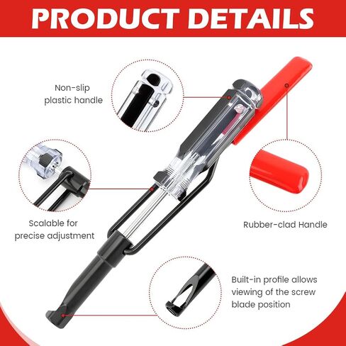 Valve Adjustment Tool,10mm Jam Nut Valve Adjustment Tool,Valve Lapping Tool,Jam Nut Stud Slotted Valve Adjustment Tool,Valve Grinding Tool Compatible with Japanese Auto Engines in Saudi Arabia
