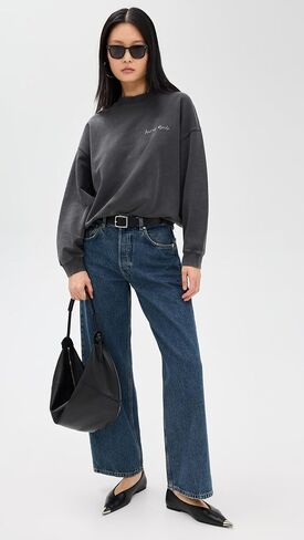 ANINE BING Women's Jaci Sweatshirt Lyrics in Saudi Arabia