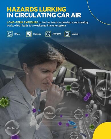 PHILTOP Cabin Air Filter, Replacement for Sonata 2006-2010, Santa Fe 2007-2009, Optima 2006-2010, Azera 2006-2008, Premium ACF059(CF10381) Cabin Filter with Activated Carbon, Filter Up Dust Pollen in Kuwait