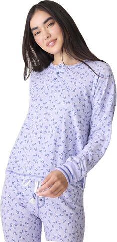 P.J. Salvage Women's Peace & Love Within Long Sleeve Top in Saudi Arabia