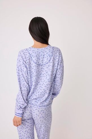 P.J. Salvage Women's Peace & Love Within Long Sleeve Top in Saudi Arabia