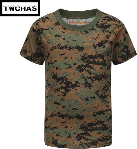 Kids Camo T-Shirt, Lightweight and Breathable Summer Camo T-Shirt for Outdoor Play, Adventure and Everyday Comfort in Saudi Arabia