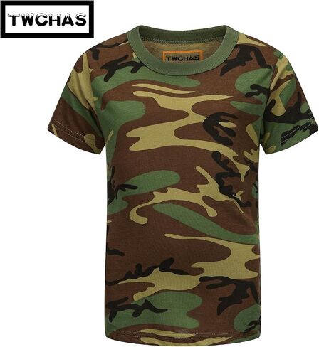 Kids Camo T-Shirt, Lightweight and Breathable Summer Camo T-Shirt for Outdoor Play, Adventure and Everyday Comfort in Saudi Arabia