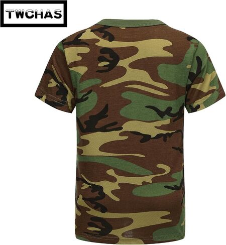 Kids Camo T-Shirt, Lightweight and Breathable Summer Camo T-Shirt for Outdoor Play, Adventure and Everyday Comfort in Saudi Arabia