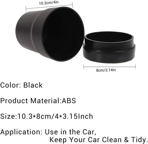 تلبس سلة المهملات في سيارة Fiotok مع الغطاء ، وقمامة السيارات المصغرة المصغرة ، حامل القمامة مركبة ، حامل كوب في وحدة التحكم أو الباب لسيارة السيارات ، والمنزل ، والمطبخ ، وغرفة الطعام 2 عبوات in Kuwait