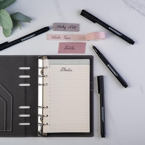 أقلام دايفرسيبي ذات الرأس الرفيع الدائمة، 3 عبوات من أقلام التحديد سريعة الجفاف، أقلام كتابة ملاحظات لاصقة شفافة، لوازم فنية للمكتب والمدارس، أقلام تحديد دقيقة زيتية ملونة in Kuwait