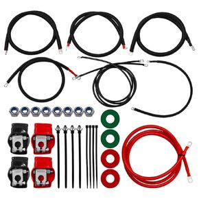 2298-90 مجموعة كبل البطارية لفورد سوبر Duty F250 F350 رحلة 1999-2003 7.3L محرك ديزل السكتة الدماغية 2/0