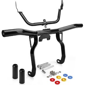 طريق حارس محرك Road Glide Crash Crash متوافق مع Harley Davidson FLTRX FLTRXST FLTRXS FLTRXSE ، BAR OUT BAR INNER FAIRING BRACKET ، GLOSS Black Motorcycle Pumper