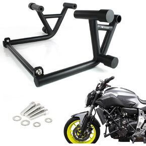 Xitomer Crash Cage Stunt Engine Guard Compatible with FZ-07 MT-07 2014-2024 FZ07 MT07 Drift Street Engine Guard Crash Bar Race Rail