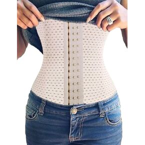 FUT Waist Trainer for Women Tummy Control Body Shaper Waist Cincher Shapewear with Steel Bones