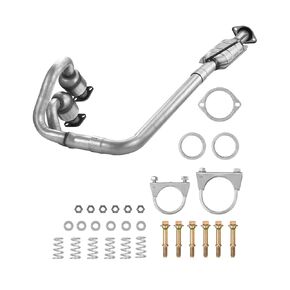 VEVOR Catalytic Converter, 2 Pack, Compatible with 2004-2006 Jeep Wrangler 4.0L L6, Front, Rear, Replacement OE 645174, Stainless Steel Material High Flow Converter, for Exhaust Gas Purification