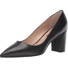 Stuart Weitzman Laney 75 Block Heel Black Smooth Calf 12 M