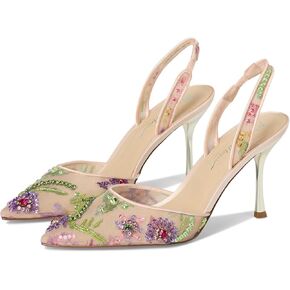Blue by Betsey Johnson Women's Velma Pump, Nude Multi, 6