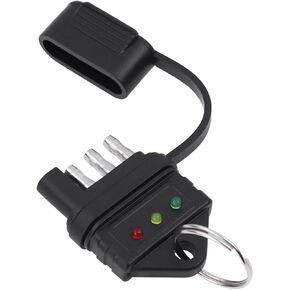 4 Way Flat Trailer Circuit Tester 4 Pin Trailer Plug Tester 4 Pin Trailer Tester Connector Trailer Wiring Tester 4-Pin Straight Trailer Light Wire Circuit Tester Car Accessories