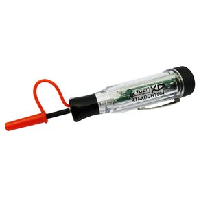 K Tool International XDCHT504 Dual Polarity DC Circuit Tester for Garages, Repair, Shops, and DIY, Cordless, Dual Color LED Indicators, 3-30V DC Test Range, Audible Beep, 3.6V Lithium Battery