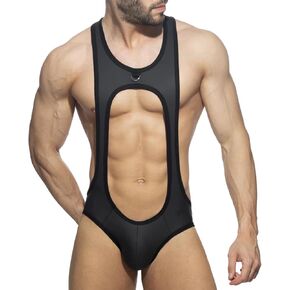 clobeau men bodysuit thong g-string string stratch wrestling singlet phemsuit holl