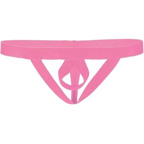 Men's Elastic Straps Thong Jockstrap Underwear T-Back O-Ring Bikini Jock Briefs G-String