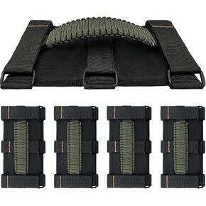 Jeep Roll Bar Grab Handles ، 4 Pack Paraocrd Jeep Bandles Grab For Wrangler JK YJ TJ JL & Gladiator JT 2021 2022 2023 2024 Modle ، Wrangler Hardware Handles (Black)