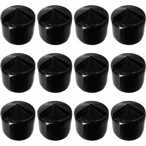 12Pcs Bearing Dust Caps, 1.98 Inch Black Rubber Cap Trailer Wheel Hub Dust Covers Bearing Protector Replacement for Bearing Partner Bra for Trailer Boat Wheel
