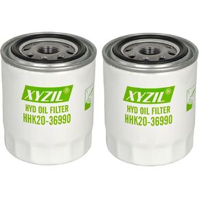 2x مرشح الزيت الهيدروليكي HHK20-36990 لـ KUBOTA ZD28 ZD21 ZD18 ZD25 BX1500D BX1800D BX2370 BX2380 BX23S B2601HSD B7510HSD BX1870 BX1880 RTV900 RTV1100 HH660-36060